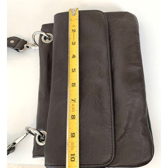 Avon Mark Convertible Shoulder Bag Flips Over to Brown or Black Adjustable Strap - Picture 6 of 12